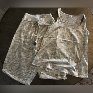 Royal Standard silky tiger print pajama set (pants and tank)